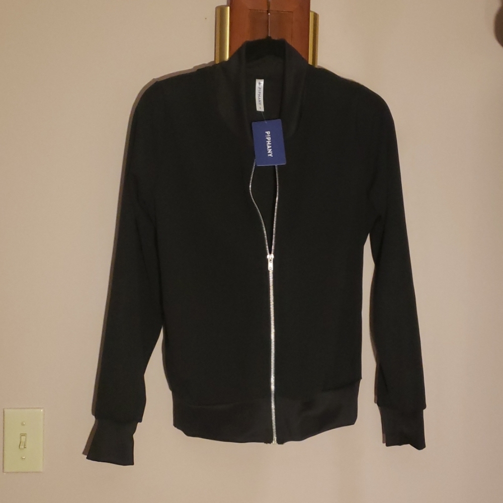 Piphany Bomber Jacket Black Size Small